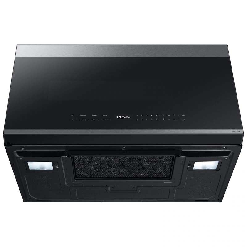 Samsung ME21DG6700SR Bespoke 30 in. 2.1 cu. ft. 1000W Smart Over-the-Range Microwave with 400 CFM & Sensor Cooking - Stainless Steel