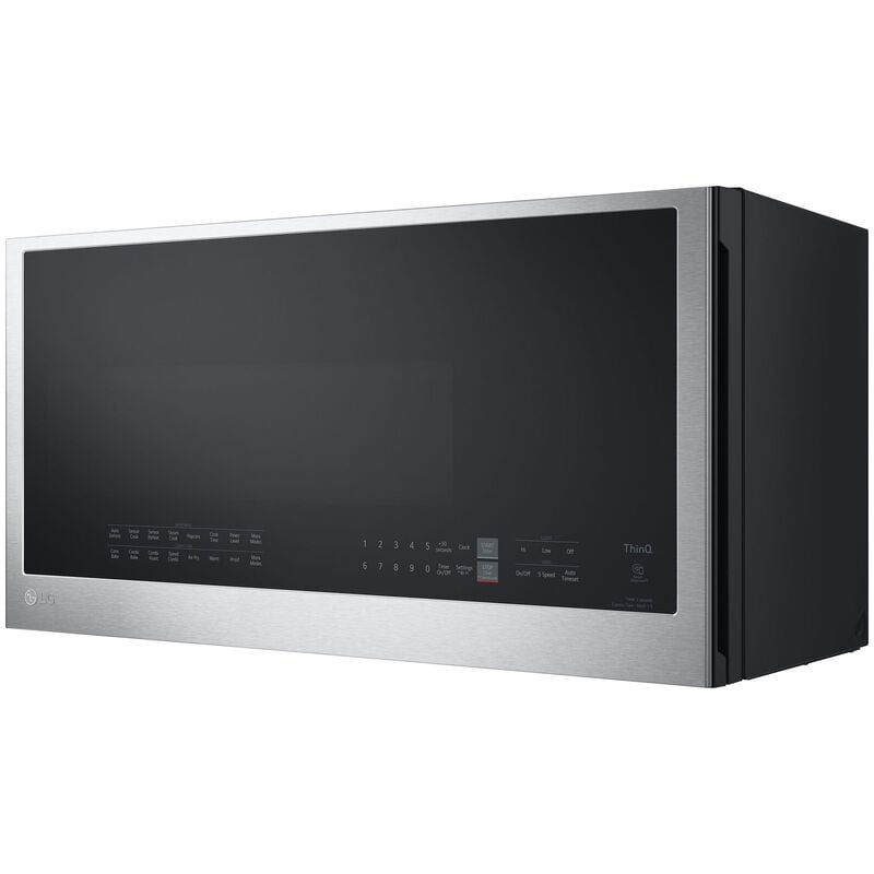 LG MHEC1737F 30 in. 1.7 cu. ft. 950W Smart Over-the-Range Microwave with 300 CFM, Convection & Sensor Cooking - PrintProof Stainless Steel