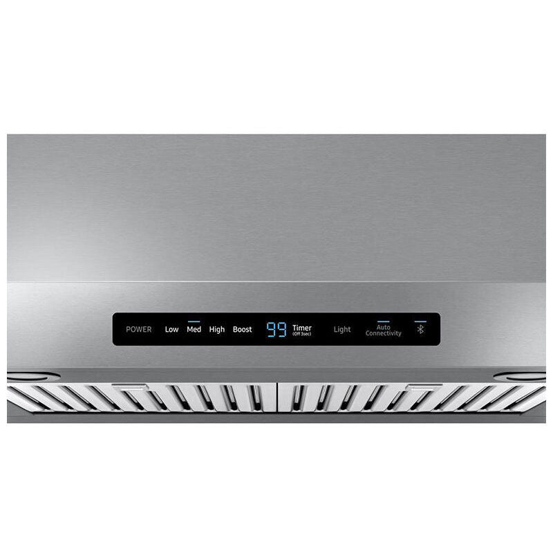 Samsung NK30N7000US 30 in. Smart Convertible Standard Style Range Hood with 390 CFM, 4 Fan Speeds & 2 LED Lights - Stainless Steel