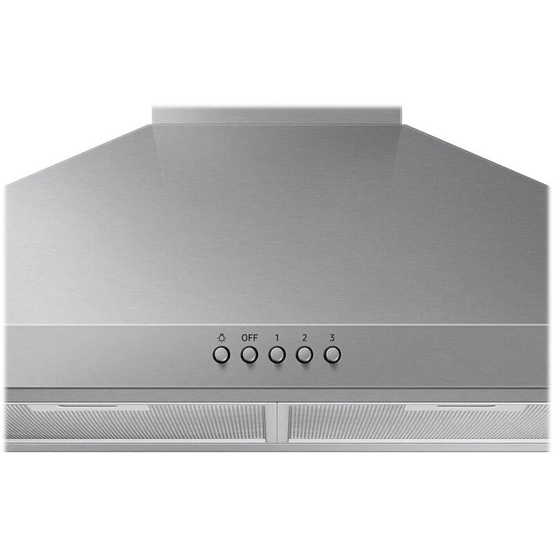 Samsung NK30R5000WS 30 in. Convertible Chimney Style Range Hood with 390 CFM, 3 Fan Speeds & 2 LED Lights - Stainless Steel