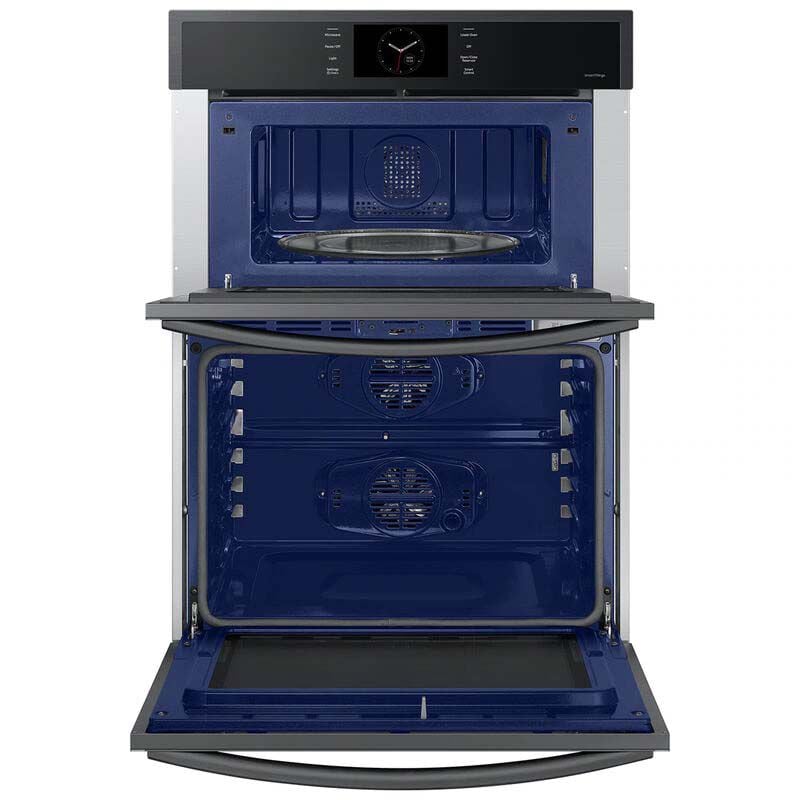 Samsung NQ70CG600DMT 30 in. 7 cu. ft. Smart Speed/ Steam Electric Microwave/Wall Oven Combo with Dual Convection & Sensor Cooking - Matte Black