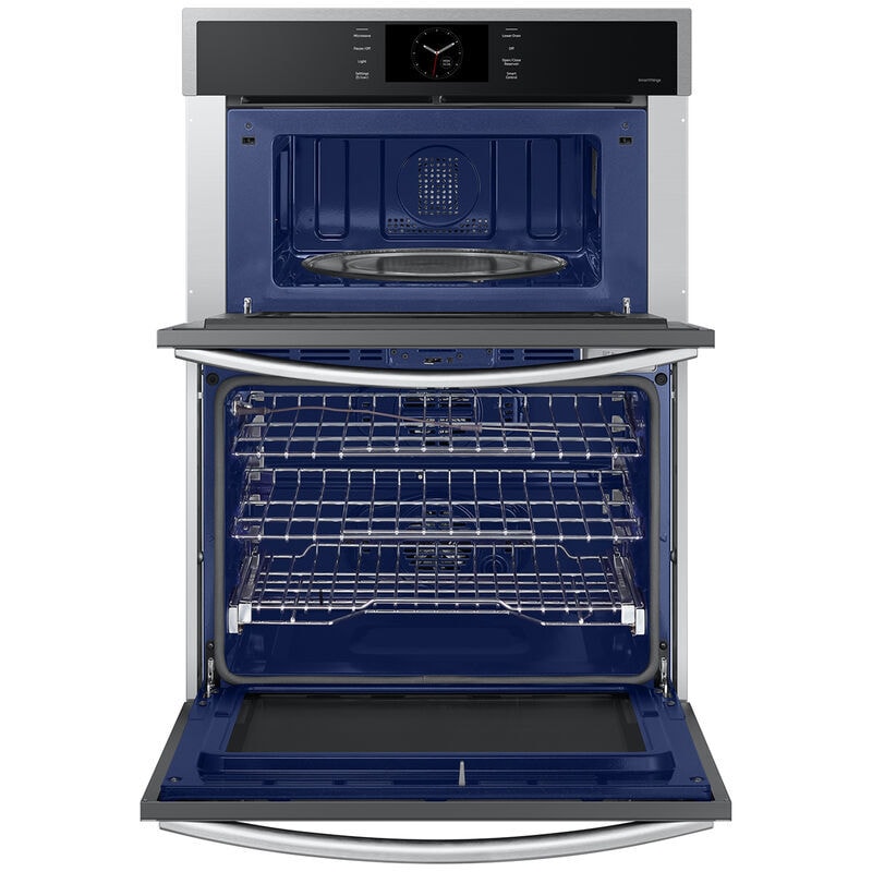 Samsung NQ70CG600DSR 30 in. 7 cu. ft. Smart Speed/ Steam Electric Microwave/Wall Oven Combo with Dual Convection & Sensor Cooking - Stainless Steel