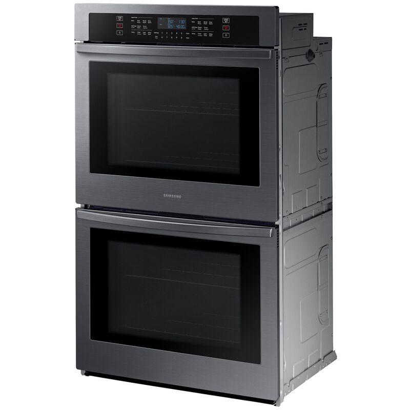 Samsung NV51T5511DG 30 in. 10.2 cu. ft. Smart Top Control Electric Double Wall Oven - Fingerprint Resistant Black Stainless Steel