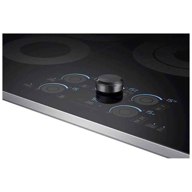 Samsung NZ30K7570RS 30 in. 5-Burner Smart Electric Cooktop with Simmer Burner & Power Burner - Stainless Steel