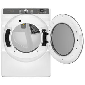 Whirlpool 27 in. 7.4 cu. ft. Smart Stackable Gas Dryer with Sensor Dry, Sanitize & Steam Cycle - White