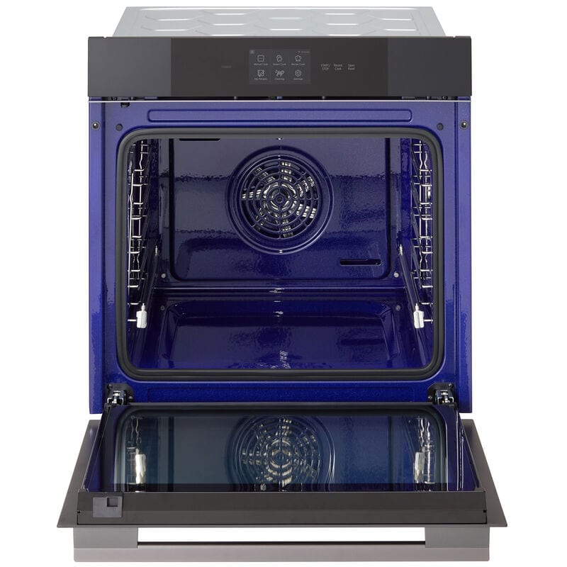 LG WSED3067M 24 in. 3 cu. ft. Smart Steam Electric Single Wall Oven with True European Convection - Matte Black