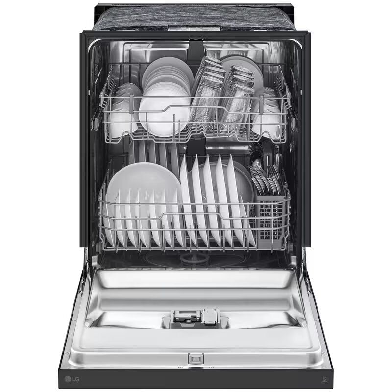 LG LDFC2423B 24 in. Front Control Dishwasher with 52 dBa Sound Level, Dynamic Dry & Pocket - Black