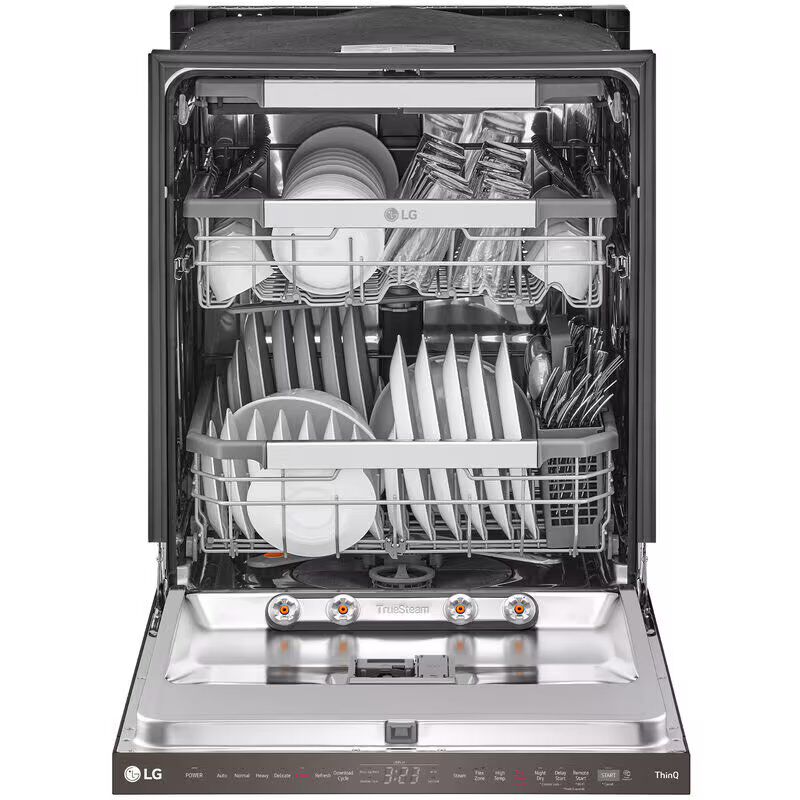 LG LDPH7972D 24 in. Top Control Smart Dishwasher with 42 dBa Sound Level, 3rd-Rack, Dynamic Heat Dry & Pocket - PrintProof Black Stainless Steel
