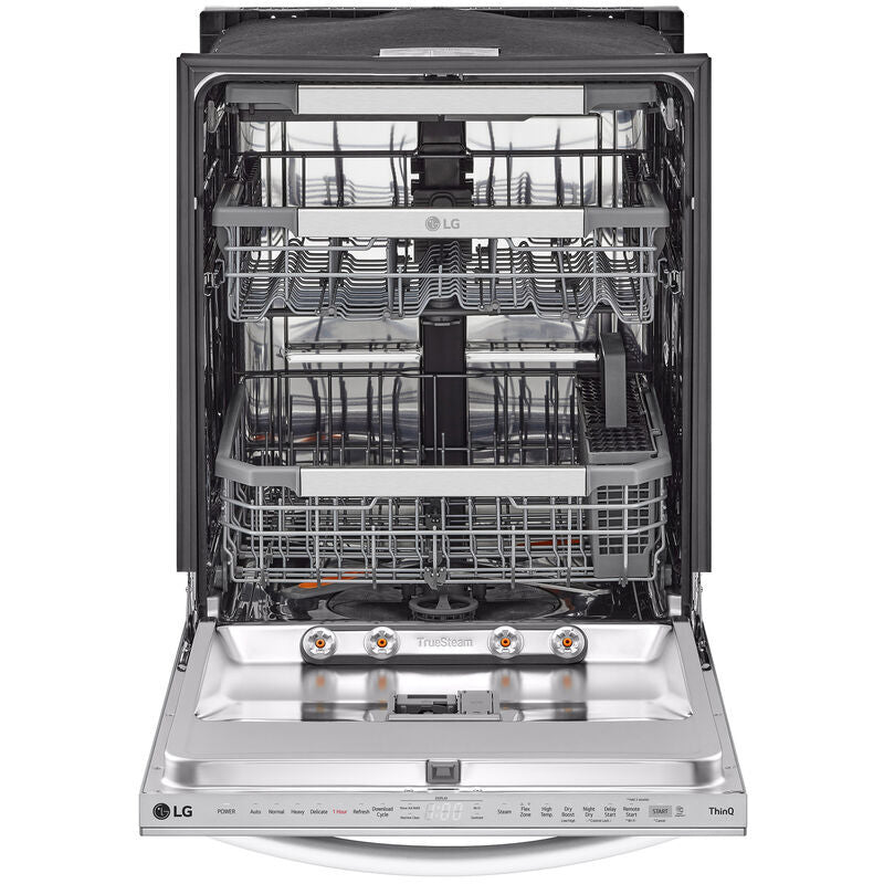 LG LDTH7972S 24 in. Top Control Smart Dishwasher with 42 dBa Sound Level & 3rd-Rack - PrintProof Stainless Steel