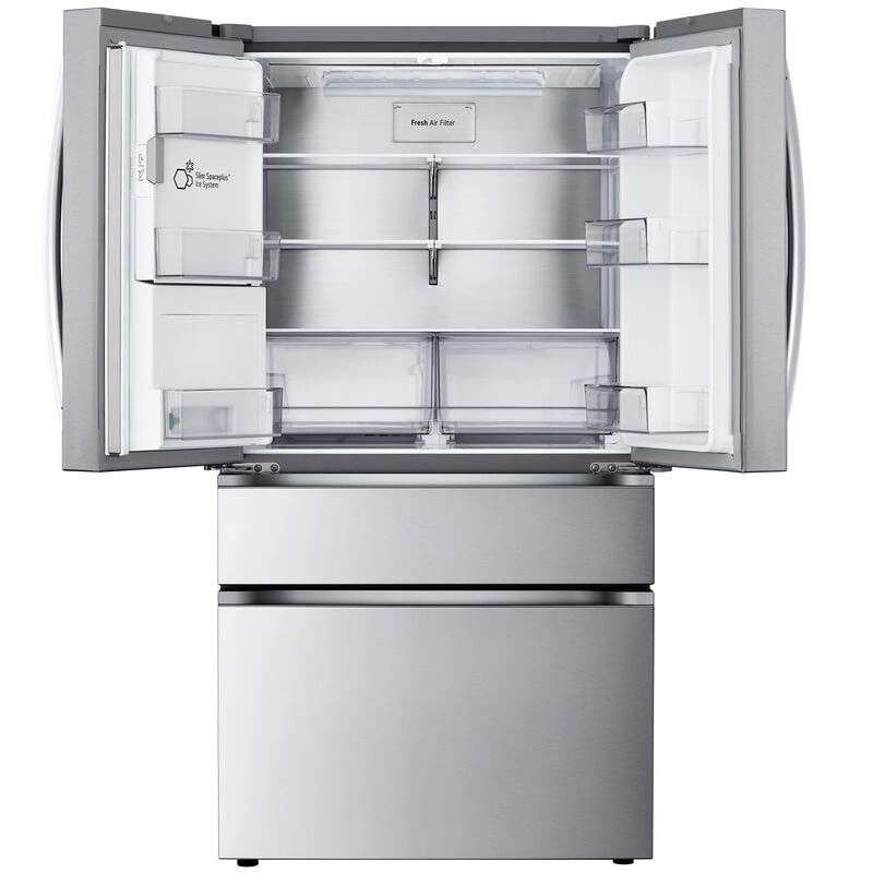 LG LF25G8330S 36 in. 24.5 cu. ft. Smart Counter Depth 4-Door French Door Refrigerator with Ice & Water Dispenser - PrintProof Stainless Steel
