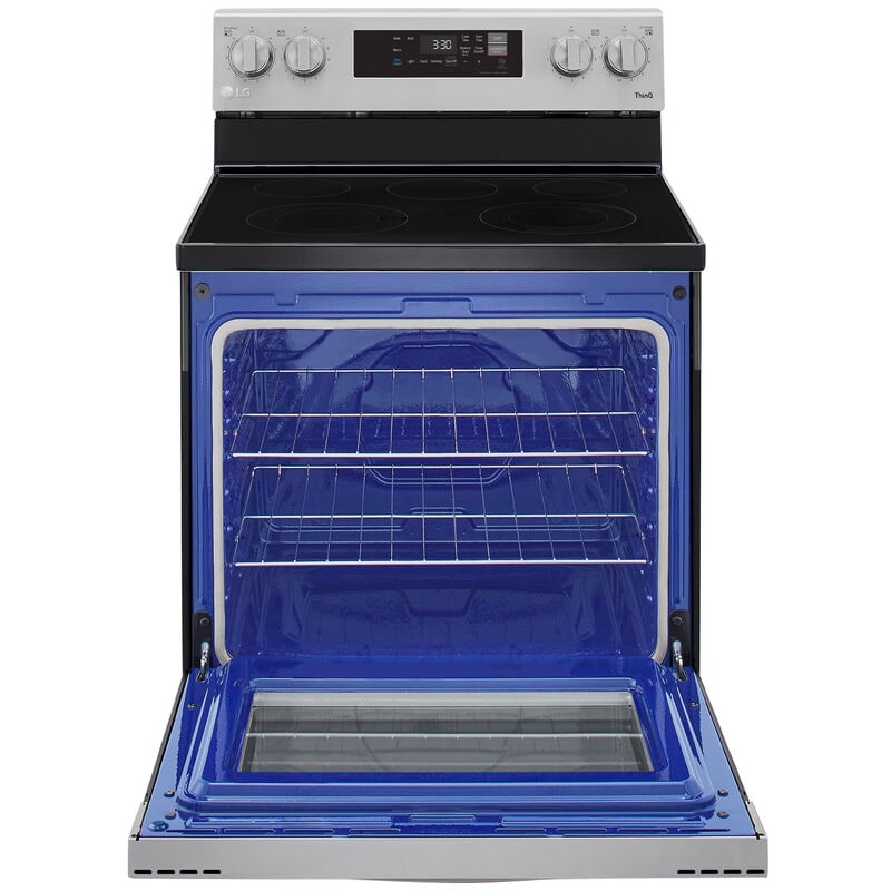 LG LREL6321S 30 in. 6.3 cu. ft. Smart Electric Range with Radiant Burners - Stainless Steel