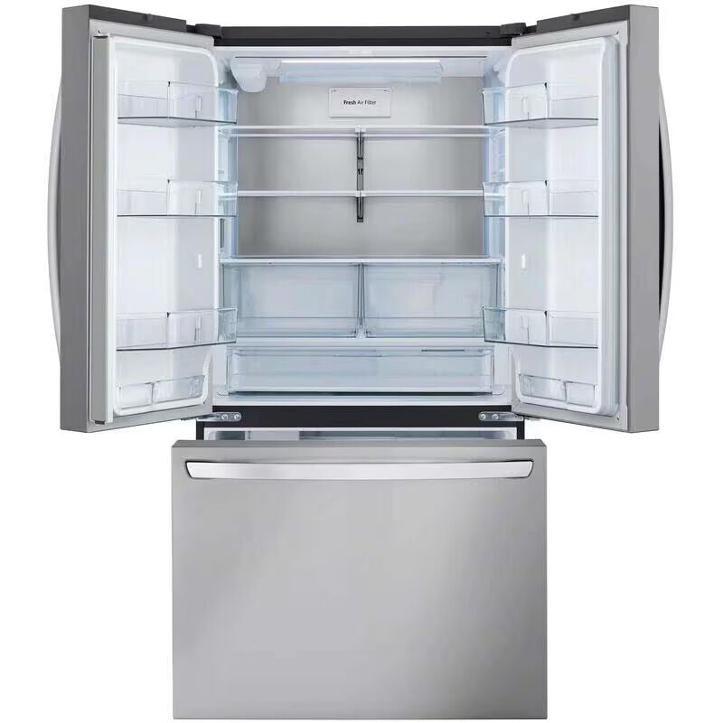 LG LRFLC2706S 36 in. 26.5 cu. ft. Smart Counter Depth French Door Refrigerator with Internal Water Dispenser - Stainless Steel