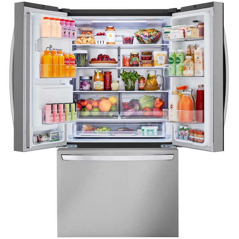 LG LRFXS3106S 36 in. 30.7 cu. ft. Smart French Door Refrigerator with Ice & Water Dispenser - PrintProof Stainless Steel