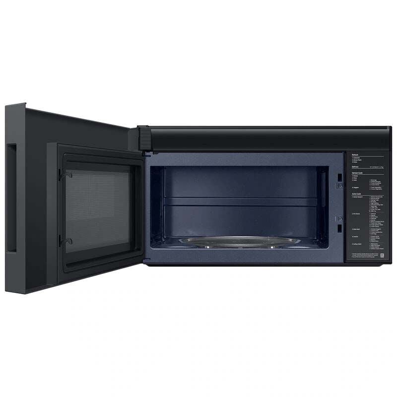 Samsung ME21DG6500MT Bespoke 30 in. 2.1 cu. ft. 1000W Smart Over-the-Range Microwave with 400 CFM & Sensor Cooking - Matte Black Steel