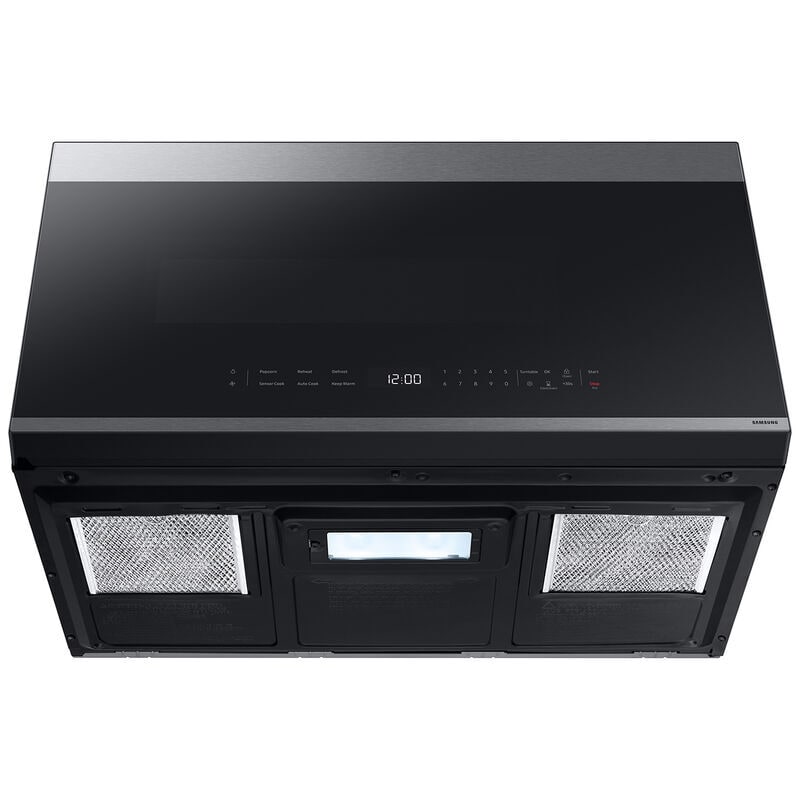 Samsung ME21DG6500SR Bespoke 30 in. 2.1 cu. ft. 1000W Smart Over-the-Range Microwave with 400 CFM & Sensor Cooking - Stainless Steel