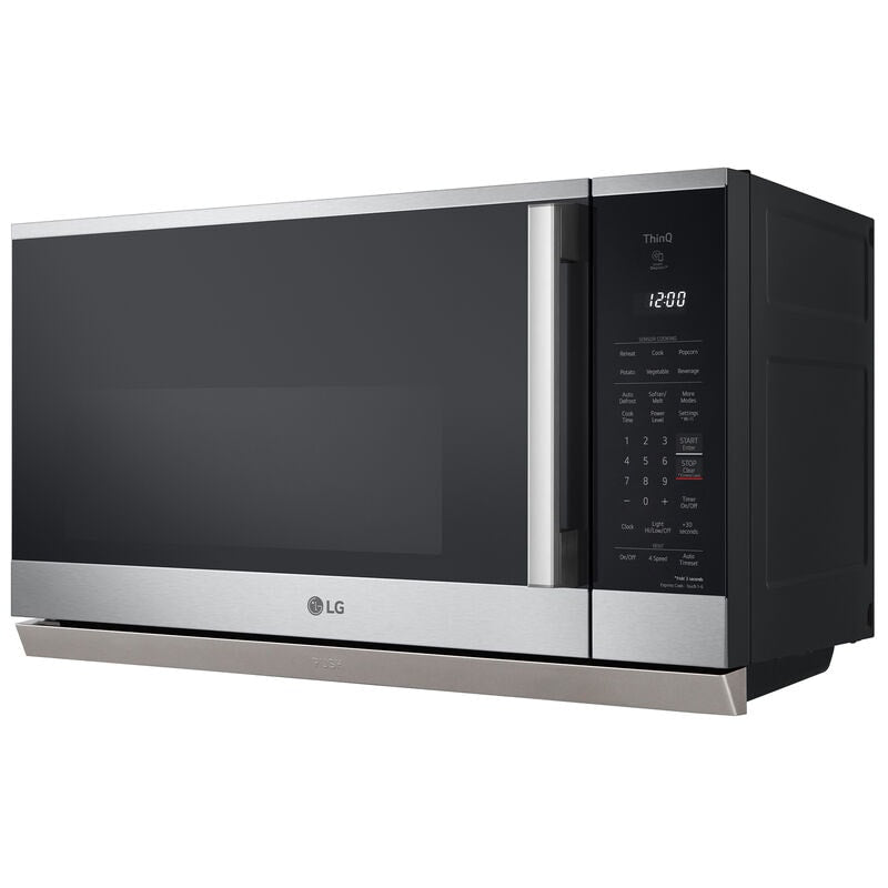 LG MVEL2125X 30 in. 2.1 cu. ft. 1050W Smart Over-the-Range Microwave with 400 CFM & Sensor Cooking - PrintProof Stainless Steel