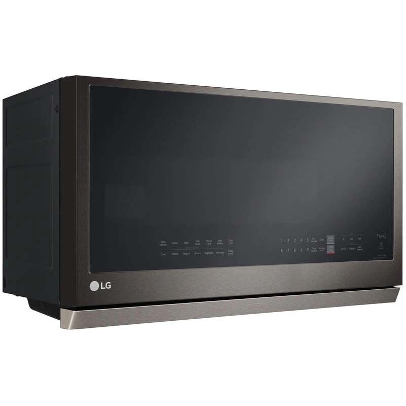 LG MVEL2137D 30 in. 2.1 cu. ft. 1050W Smart Over-the-Range Microwave with 400 CFM & Sensor Cooking - PrintProof Black Stainless Steel