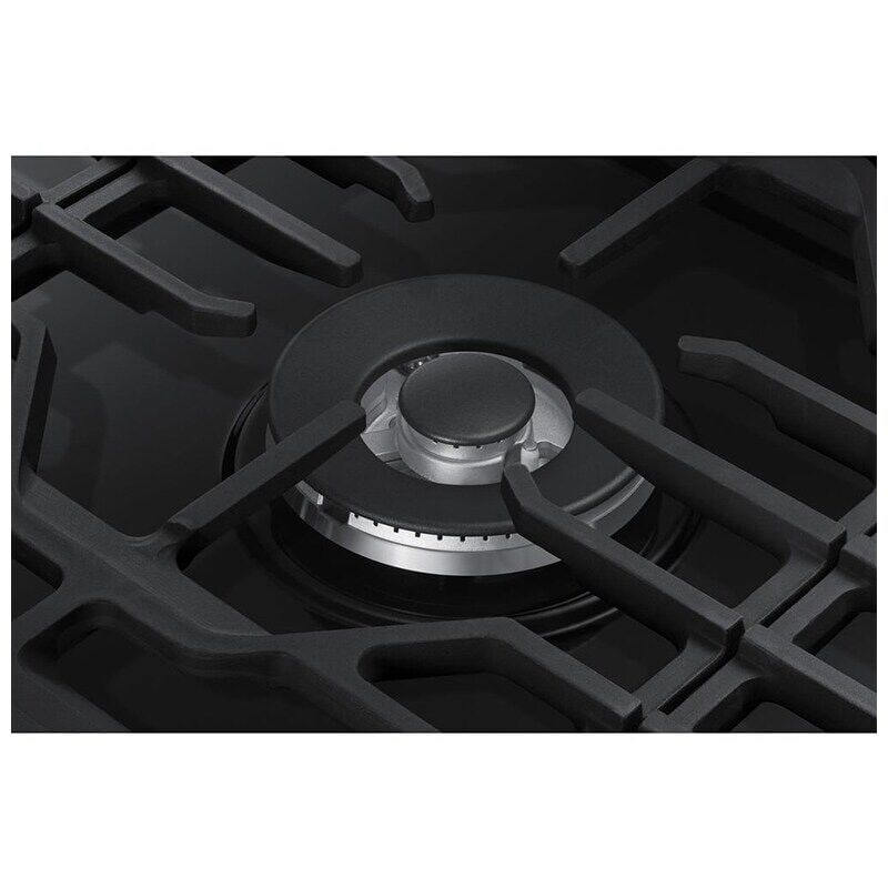 Samsung NA36N6555TG 36 in. 5-Burner Smart Natural Gas Cooktop with Griddle, Simmer Burner & Power Burner - Black Stainless