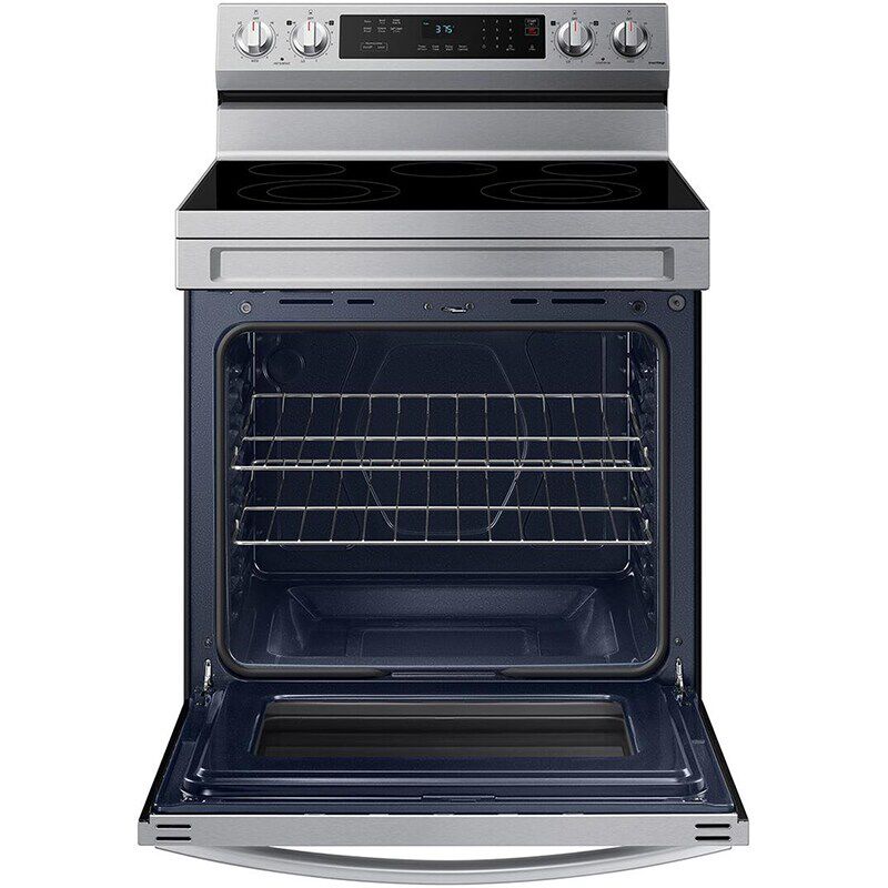 Samsung 30 in. 6.3 cu. ft. Smart Electric Range with Smoothtop Burners - Stainless Steel