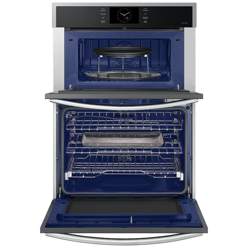 Samsung NQ70CG600DSR 30 in. 7 cu. ft. Smart Speed/ Steam Electric Microwave/Wall Oven Combo with Dual Convection & Sensor Cooking - Stainless Steel