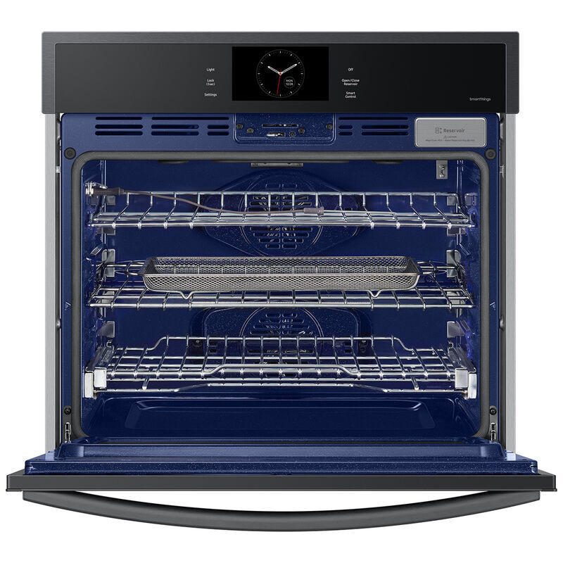 Samsung NV51CG600SMT 30 in. 5.1 cu. ft. Smart Steam Electric Single Wall Oven with Dual Convection - Matte Black