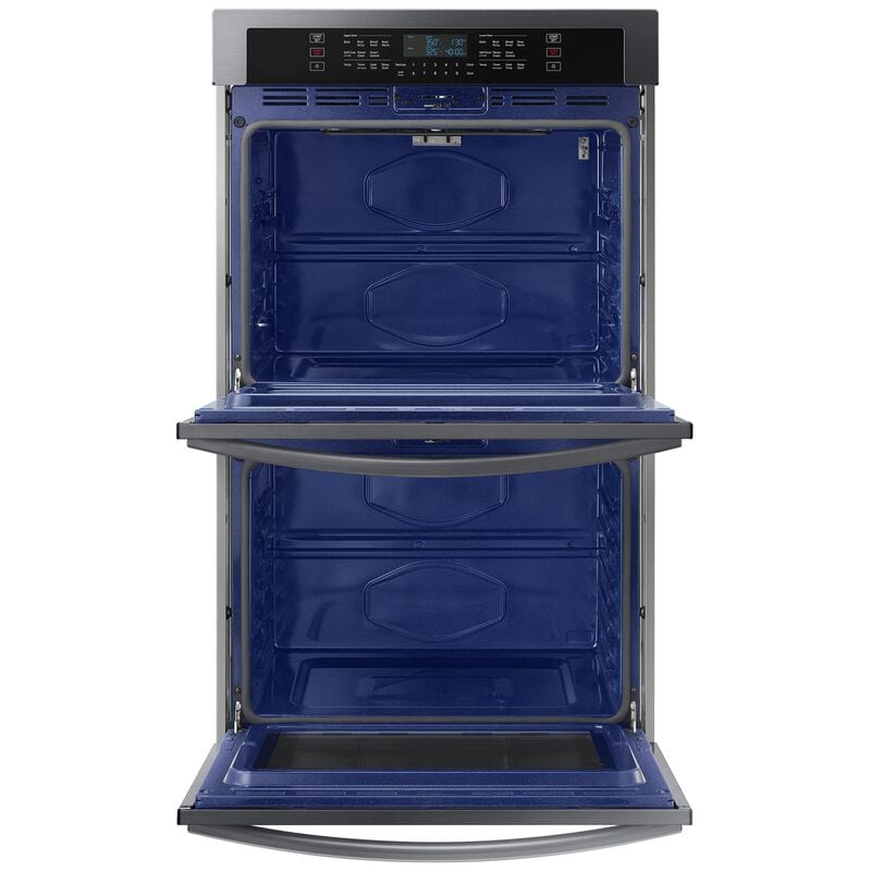 Samsung NV51T5511DG 30 in. 10.2 cu. ft. Smart Top Control Electric Double Wall Oven - Fingerprint Resistant Black Stainless Steel