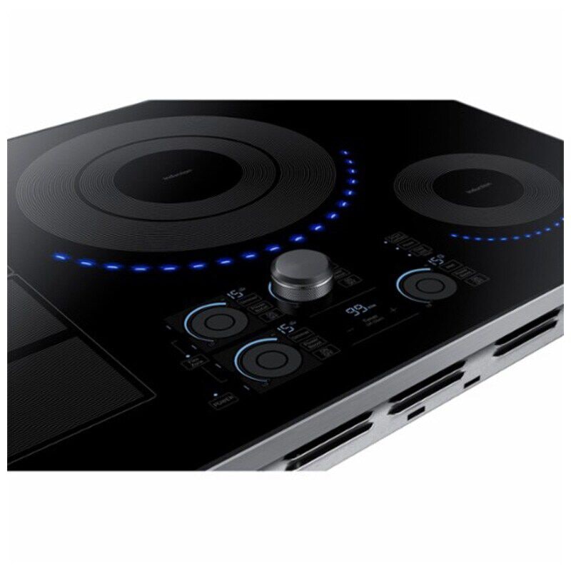 Samsung NZ30K7880US 30 in. 4-Burner Smart Induction Cooktop with Simmer Burner & Power Burner - Stainless Steel