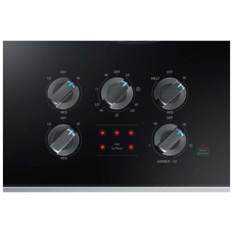 Samsung NZ36K6430RS 36 in. 5-Burner Smart Electric Cooktop with Simmer Burner & Power Burner - Stainless Steel