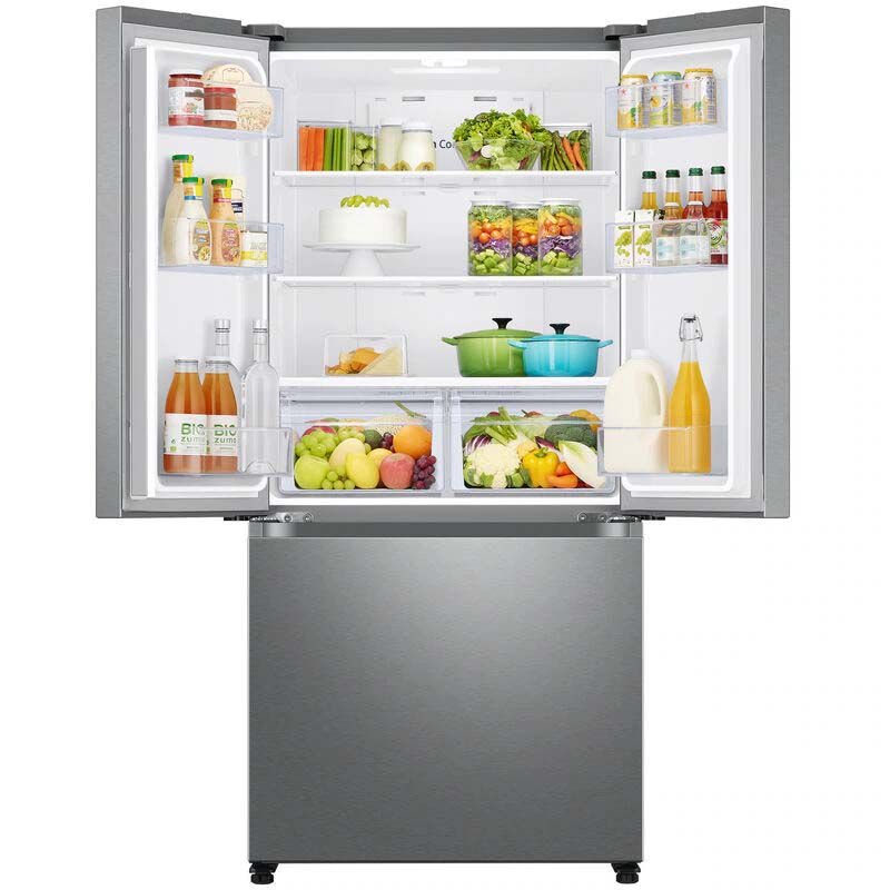 Samsung 33 in. 17.5 cu. ft. Smart Counter Depth French Door Refrigerator with Ice Maker - Fingerprint Resistant Stainless Steel