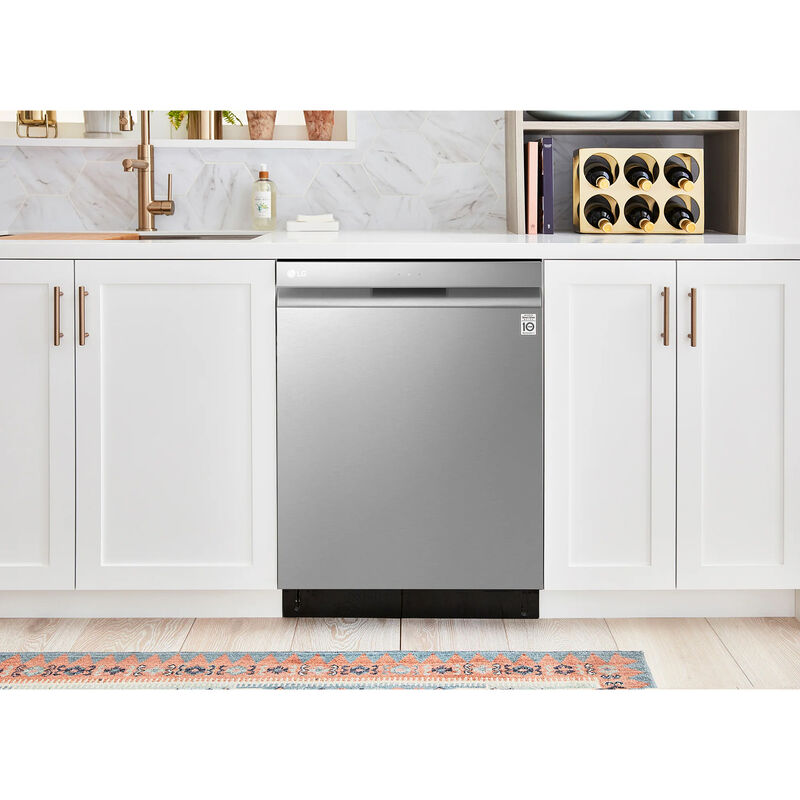 LG LDFN3432T 24 in. Front Control Dishwasher with 50 dBa Sound Level, Dynamic Dry & Pocket - Stainless Steel