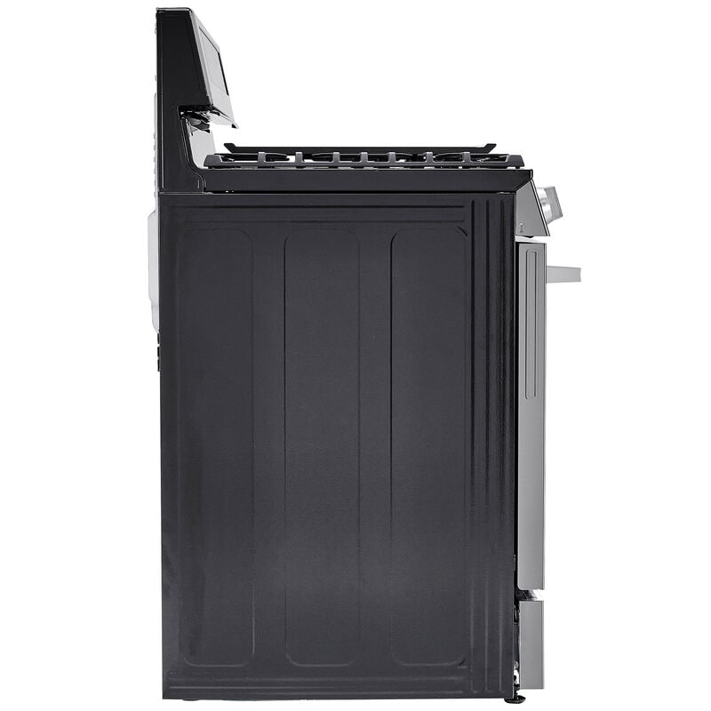 LG LRGN6325X 30 in. 6.3 cu. ft. Smart Air-Fry True European Convection Gas Range with 5 Sealed Burners & Griddle - PrintProof Stainless Steel