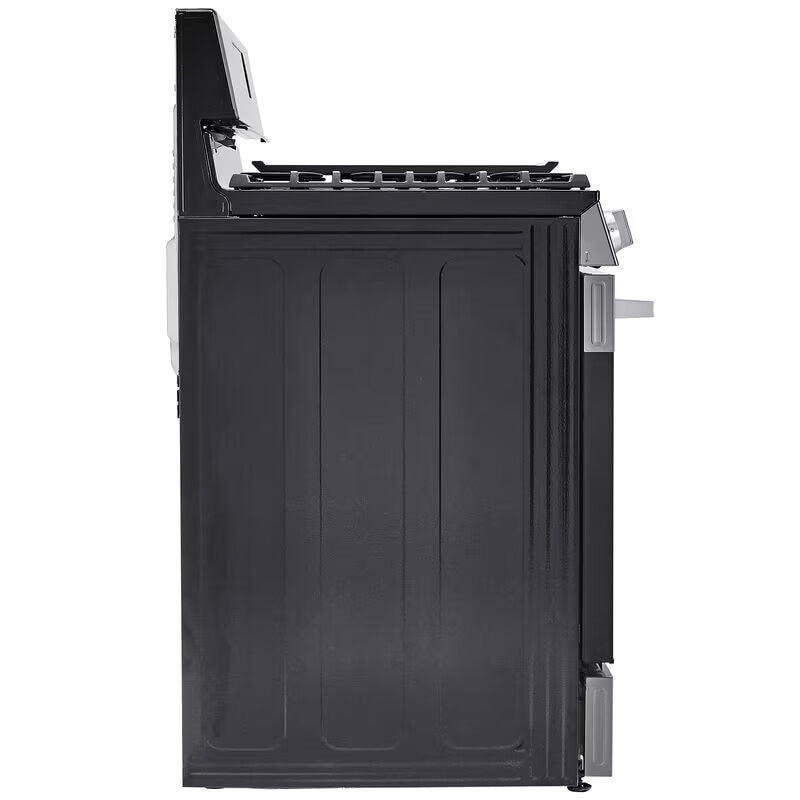 LG LRGN6323Y 30 in. 6.3 cu. ft. Smart Air Fry True European Convection Gas Range with 5 Sealed Burners & Griddle - Stainless Steel