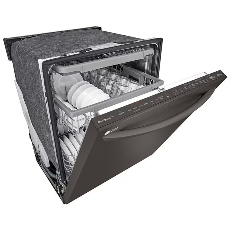 LG LDTS5552D 24 in. Top Control Smart Dishwasher with 46 dBa Sound Level & Dynamic Dry - Black Stainless