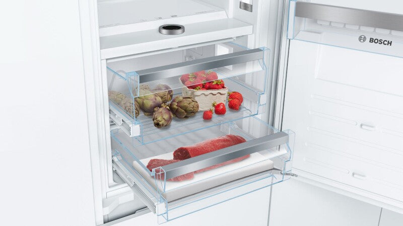 800 Series Built-in Bottom Freezer Refrigerator 22" Softclose(R) Flat Hinge B09IB91NSP - (B09IB91NSP) - BOSCH