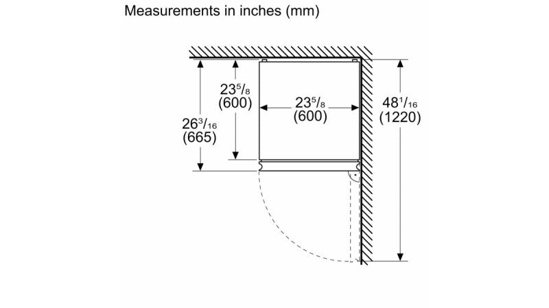 800 Series Freestanding Bottom Freezer Refrigerator 24" White - (B24CB80ESW) - BOSCH