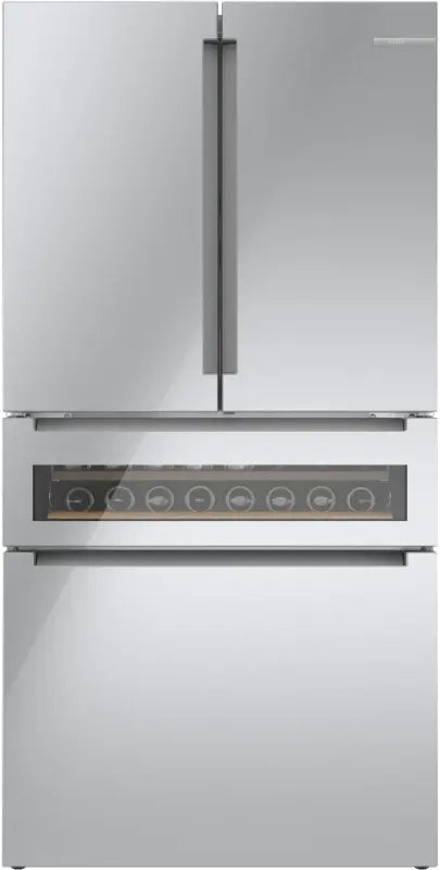 800 Series French Door Bottom Mount Refrigerator, Glass door 36" Stainless Steel - (B36CL81ENG) - BOSCH