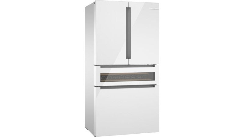 800 Series French Door Bottom Mount Refrigerator, Glass door 36" White - (B36CL81ENW) - BOSCH