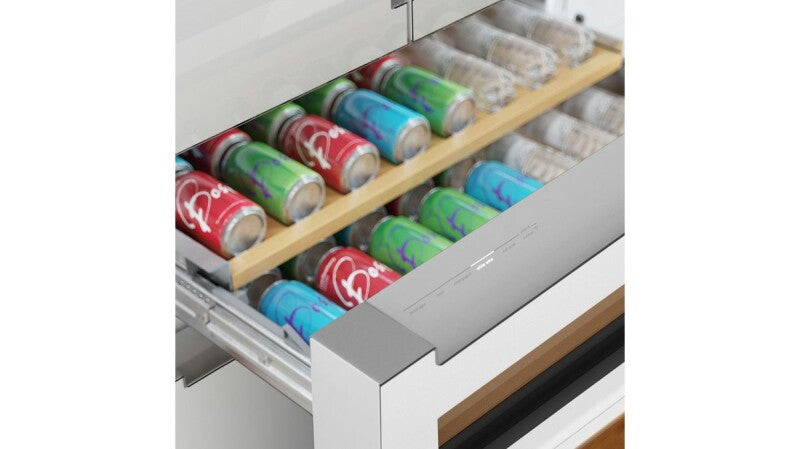 800 Series French Door Bottom Mount Refrigerator, Glass door 36" White - (B36CL81ENW) - BOSCH