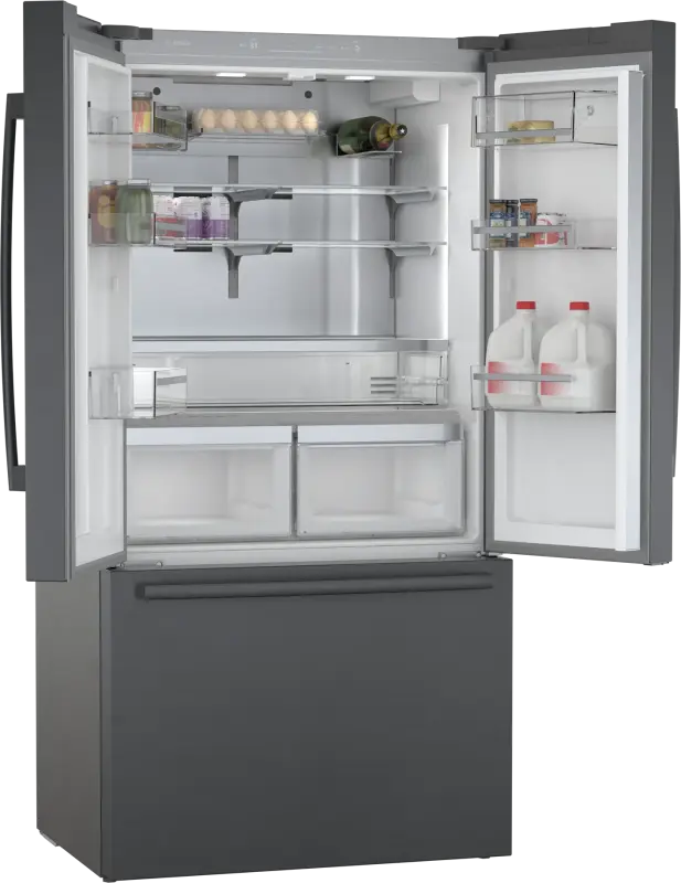 800 Series French Door Bottom Mount Refrigerator 36" Black Stainless Steel - (B36CT80SNB) - BOSCH