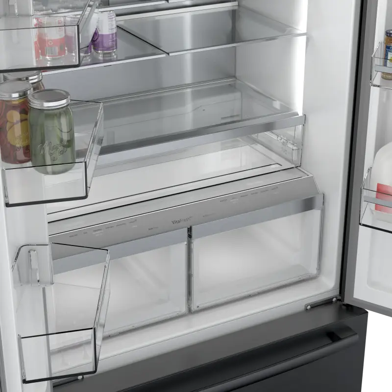 800 Series French Door Bottom Mount Refrigerator 36" Black Stainless Steel - (B36CT80SNB) - BOSCH