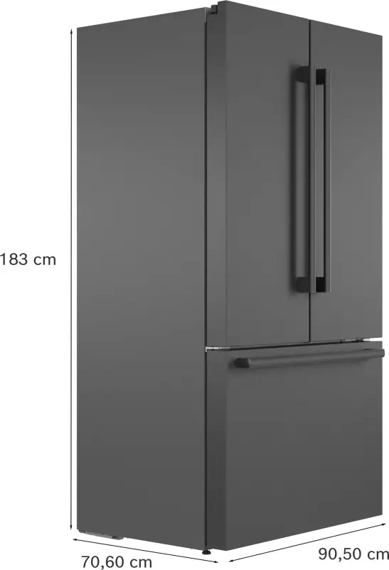 800 Series French Door Bottom Mount Refrigerator 36" Black Stainless Steel - (B36CT80SNB) - BOSCH