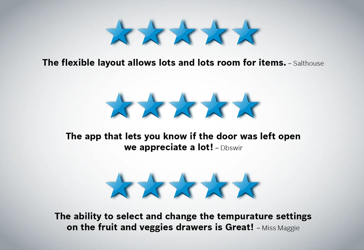 800 Series French Door Bottom Mount Refrigerator 36" Stainless steel (with anti-fingerprint) - (B36CT80SNS) - BOSCH