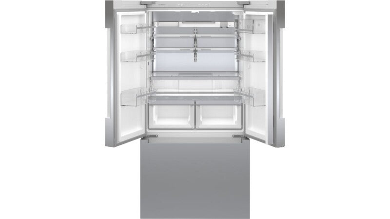 800 Series French Door Bottom Mount Refrigerator 36" Stainless steel (with anti-fingerprint) - (B36CT81ENS) - BOSCH