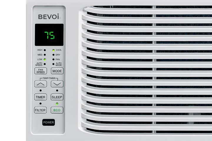 Bevoi 5,000 BTU Window Air Conditioner with Remote BEV05WiNCC | 115V 15A in White