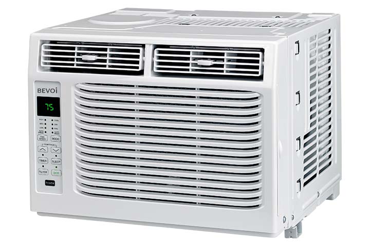Bevoi 5,000 BTU Window Air Conditioner with Remote BEV05WiNCC | 115V 15A in White