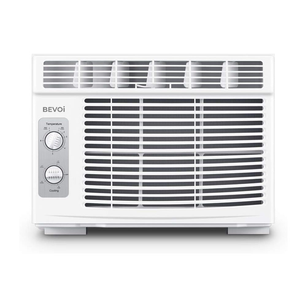 Bevoi 5,000 BTU Window Air Conditioner with Remote BEV05WiNMiD | 115V 15A in White