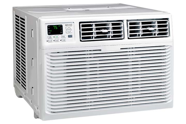 Bevoi 8,000 BTU EasyCool Window Air Conditioner with Remote BEV08WiNCC | 115V 15A in White
