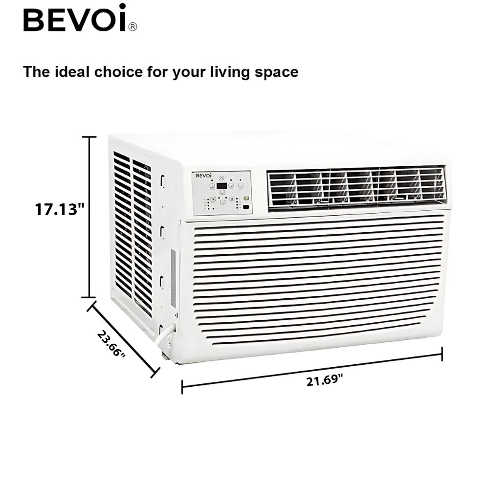 Bevoi 12,000 BTU Window Air Conditioner with Heat BEV12WiNHF | 220V 20A in White