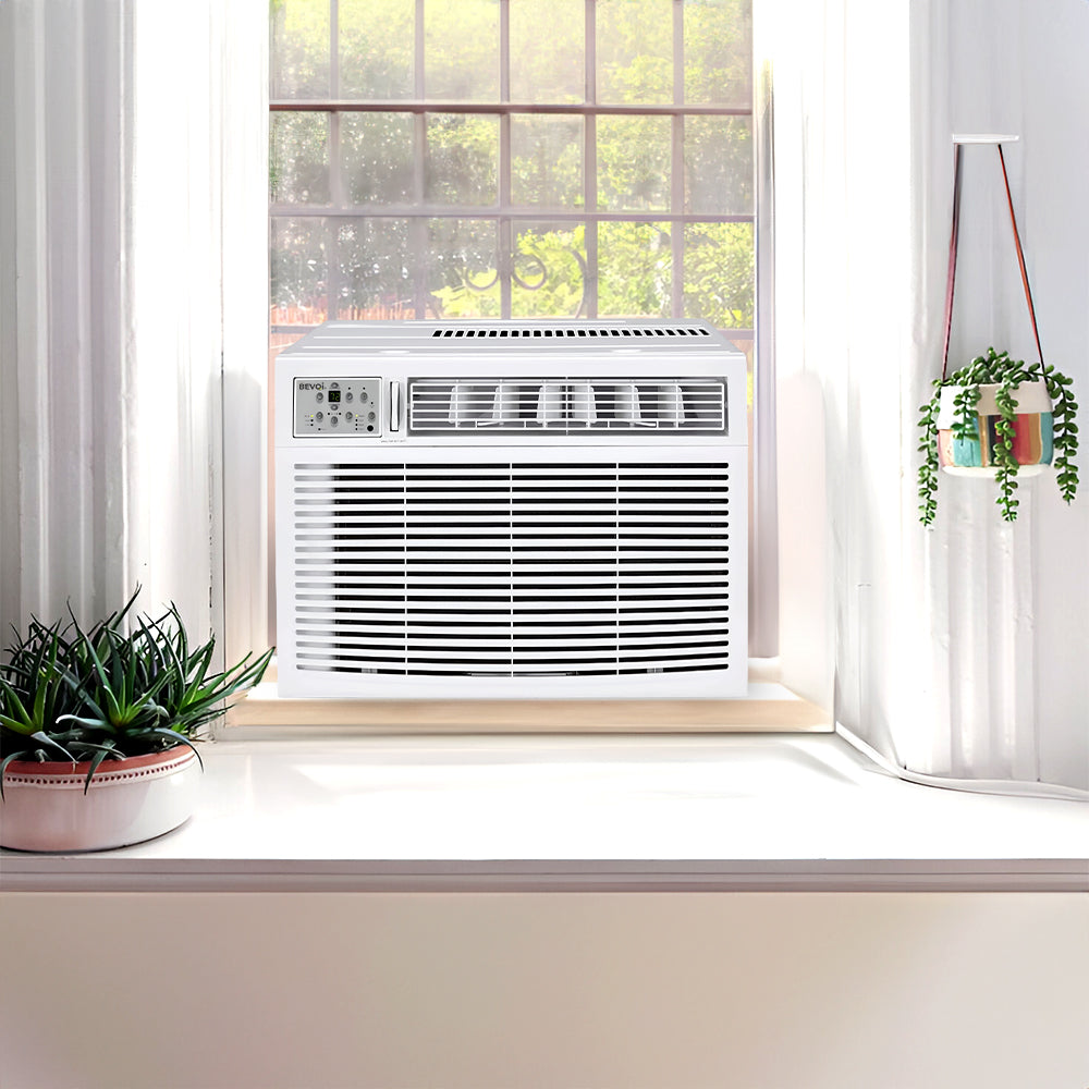 Bevoi 15,000 BTU EasyCool Window Air Conditioner with Remote BEV15WiNMiD | 115V 15A in White