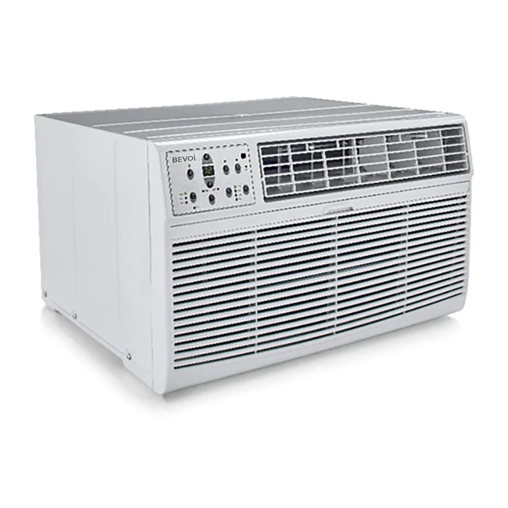Bevoi 8,000 BTU Through The Wall Air Conditioner Heat and Cool BEVTTW81HF | 115V 15A in White